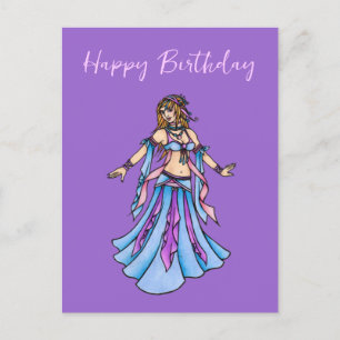 Postal Feliz Cumpleaños Bailarina del Vientre