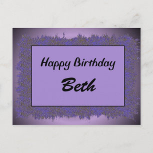 Postal Feliz cumpleaños Beth