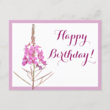 Feliz cumpleaños bonito rosa floral lindo
