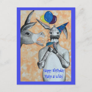 Postal Feliz Cumpleaños Burro