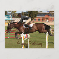 Feliz Cumpleaños: Caballo de salto y jinete 2