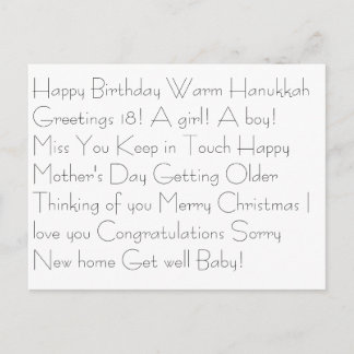 Postal ¡Feliz cumpleaños, cálidos saludos de Hanukkah 18!