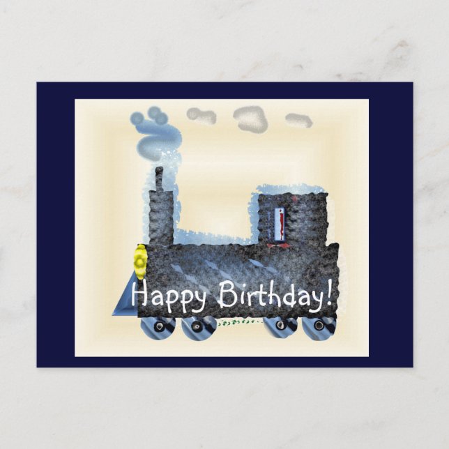 Postal Feliz cumpleaños Choo Choo (Anverso)