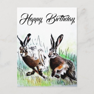 Postal Feliz cumpleaños con le lepri