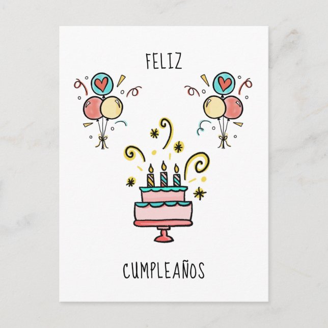 Postal Feliz cumpleaños | Cumpleaños (Anverso)