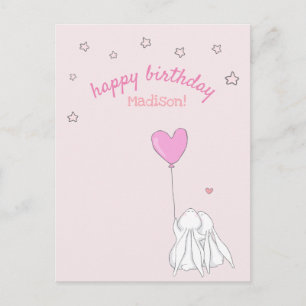 Postal ¡Feliz Cumpleaños! Cumpleaños de la niña de los co