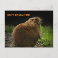 FELIZ CUMPLEAÑOS DAD Woodchuck Fotografía de Groun