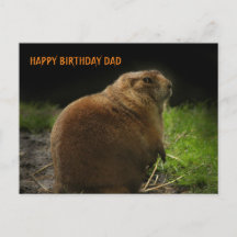 FELIZ CUMPLEAÑOS DAD Woodchuck Fotografía de Groun