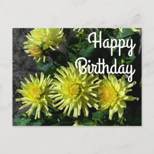 Postal Feliz cumpleaños, Dahlia Lakeview brillante #1 pos