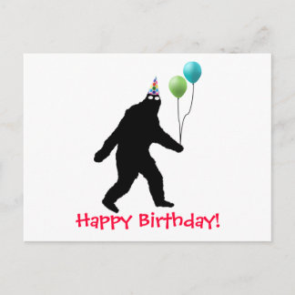 Postal ¡Feliz cumpleaños de Bigfoot!