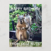 Feliz Cumpleaños de Deez Nuts Foto Divertida de Ar