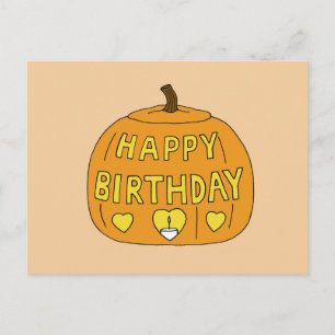 Postal Feliz cumpleaños de Halloween Personalizado