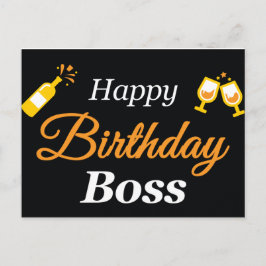 Postal feliz cumpleaños del jefe