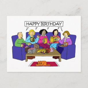 Postal Feliz cumpleaños desde el club del libro
