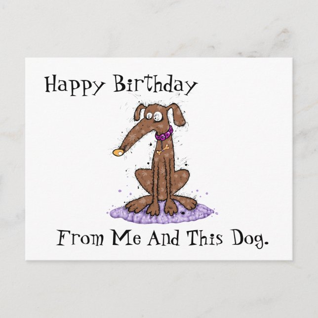 Postal Feliz cumpleaños desde mí (Anverso)