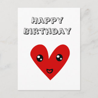 Postal Feliz cumpleaños desde mi corazón feliz