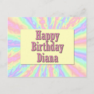 Postal Feliz cumpleaños Diana