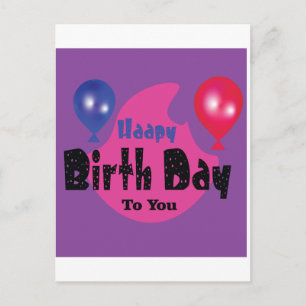 Postal Feliz Cumpleaños – Diseño de Fiesta de Celebración