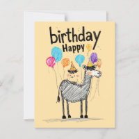 Feliz Cumpleaños Divertido con Caballo Lindo y Glo