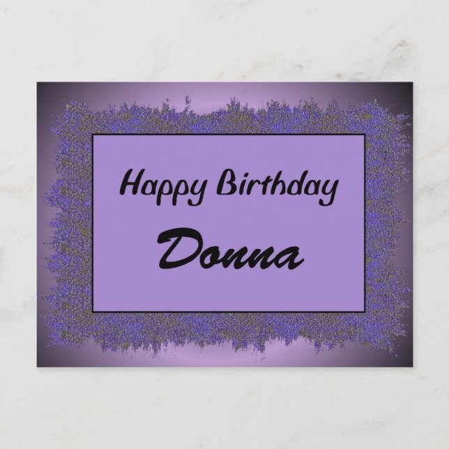 Postal Feliz cumpleaños Donna (Anverso)