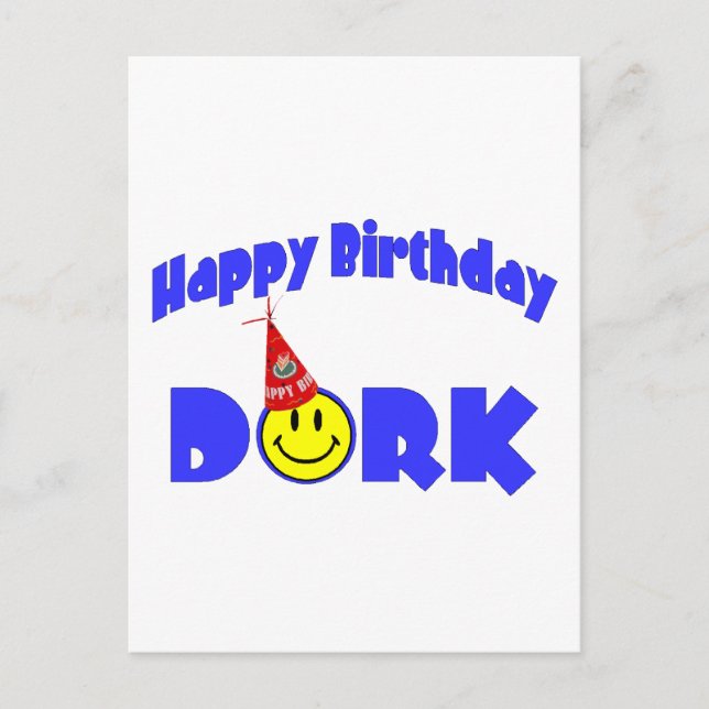 Postal Feliz cumpleaños Dork (Anverso)