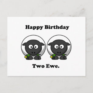 Postal Feliz Cumpleaños Dos A Tu Personalizado