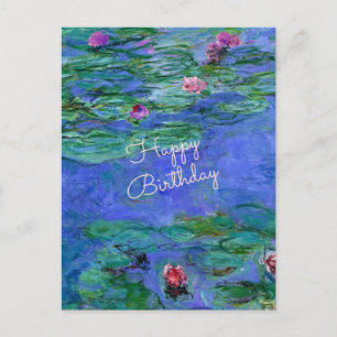 Postal Feliz cumpleaños: El famoso arte de Monet's Water 