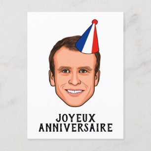 Postal FELIZ CUMPLEAÑOS Emmanuel Macron