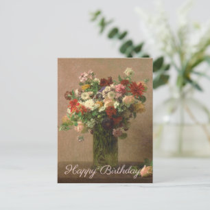 Postal Feliz cumpleaños - Floral Bouquet   Bella Artes fr