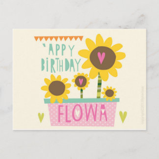 Postal Feliz cumpleaños Flowa - Manchester Card