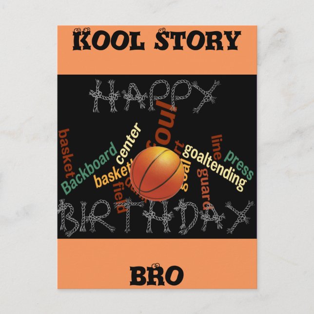 Postal FELIZ CUMPLEAÑOS FRANCO Bro Baloncesto Deporte (Anverso)