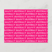 "Feliz Cumpleaños" fucsia rosa blanco