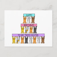 Feliz cumpleaños, gemelos Personalizados.