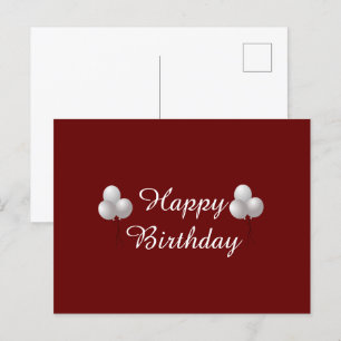 Postal Feliz Cumpleaños, Globos de Celebración