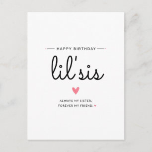 Postal Feliz Cumpleaños Hermana Siempre Mi Hermana, Por