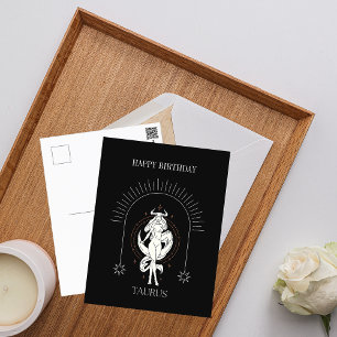Postal Feliz Cumpleaños Horóscopo Zodiacal Mystic Tauro