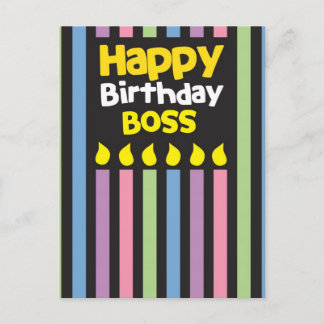 Postal ¡Feliz cumpleaños, JEFE!