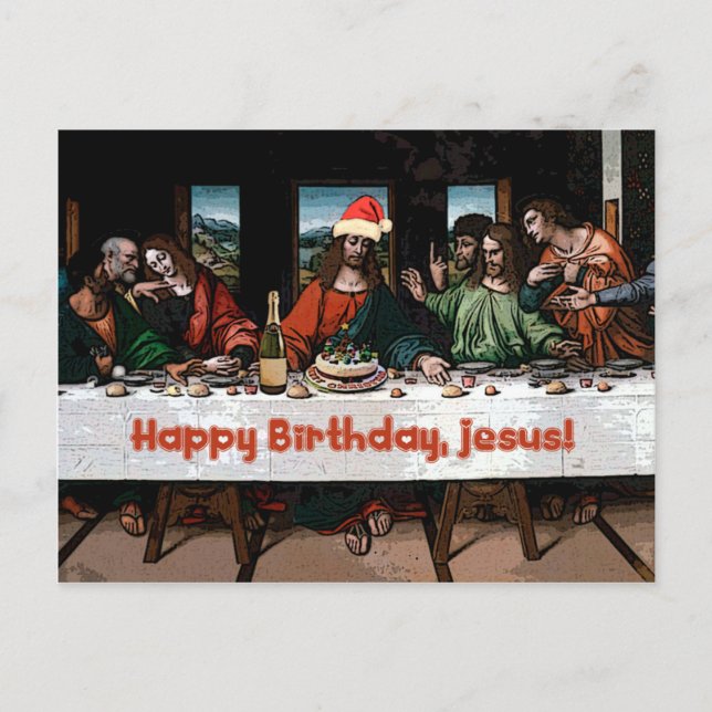 Postal ¡Feliz cumpleaños, Jesús! (Anverso)