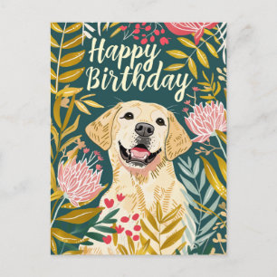 Postal Feliz Cumpleaños Labrador 