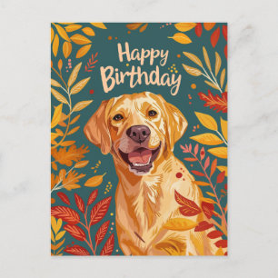 Postal Feliz cumpleaños Labrador