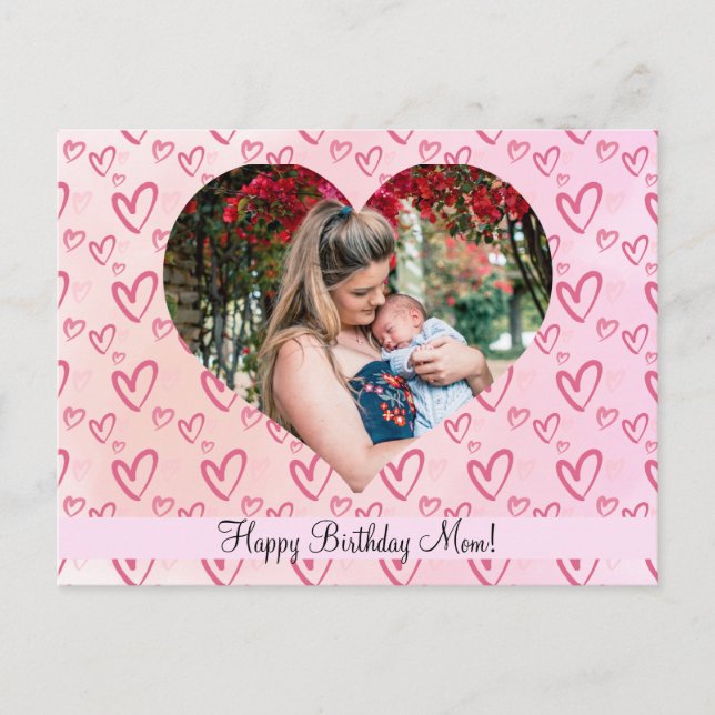 Postal Feliz Cumpleaños Mamá (Anverso)