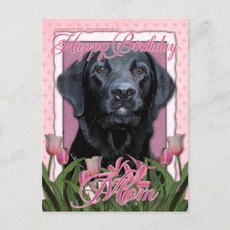 Postal Feliz cumpleaños mamá - Labrador - Negro - Equipam