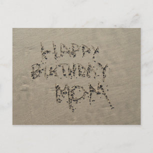 Postal Feliz cumpleaños, mamá, sandwriting
