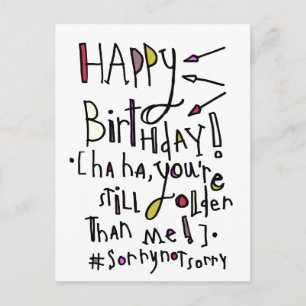 Postal Feliz cumpleaños (más viejo que yo)