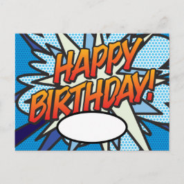 Postal Feliz Cumpleaños Mensaje de Discurso Burbuja de Di