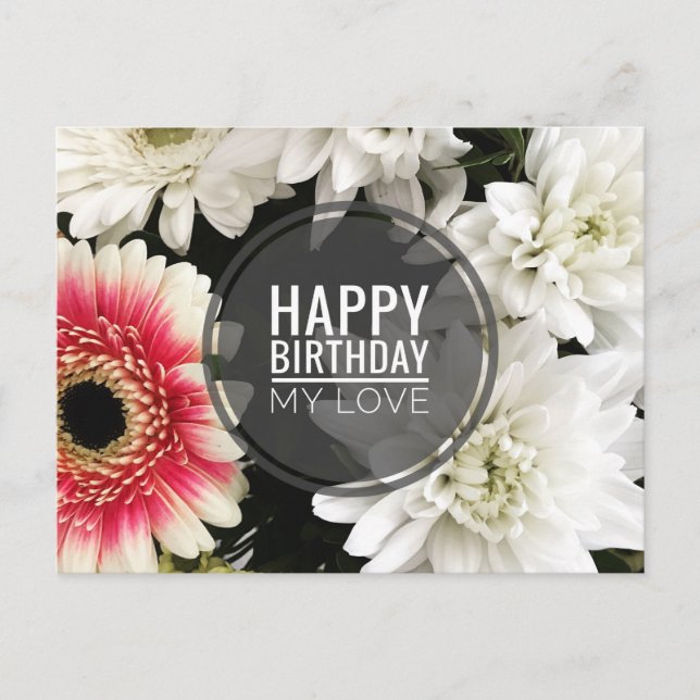 Postal Feliz cumpleaños, mi amor (Anverso)