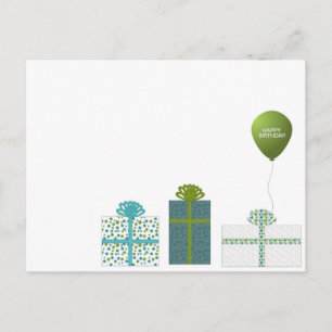 Postal Feliz cumpleaños Minimalista moderno