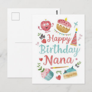 Postal Feliz cumpleaños Nana 