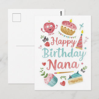 Postal Feliz cumpleaños Nana 