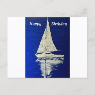 Postal Feliz cumpleaños navegando